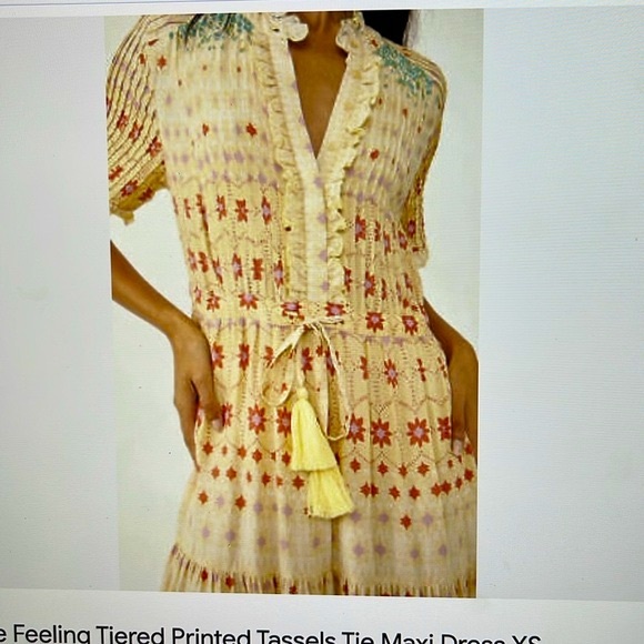 Free People “Rare Feelings”maxi dress Size: S - Picture 3 of 9